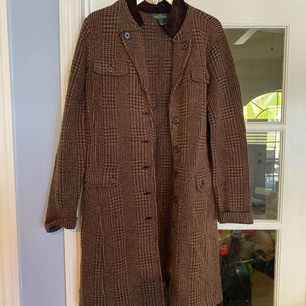 Warm sweater coat